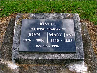 John and Mary Jane KIVELL'S Reunion Stone